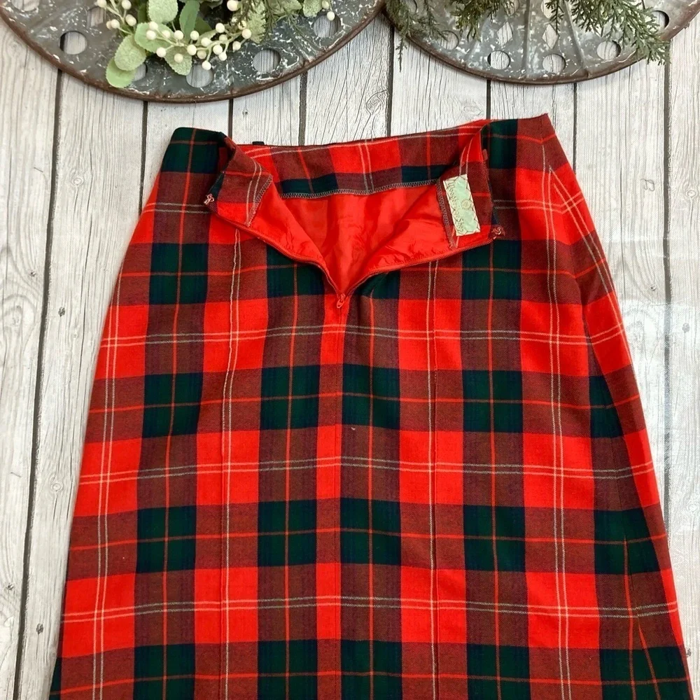 Vintage Florence Walsh Plaid Skirt